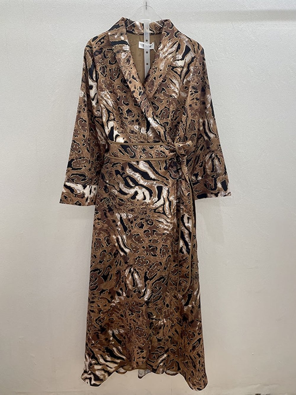 TULIPA Leopard Kimono Maxi Dress