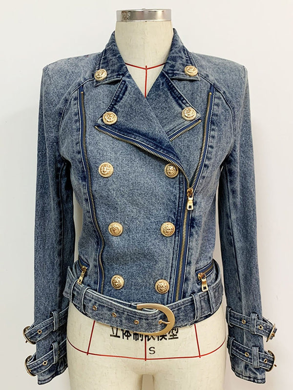 Denim Motorcycle Jacket