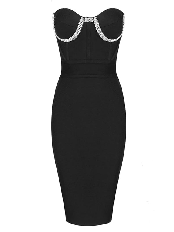 BIDAL Strapless Diamonds Dress