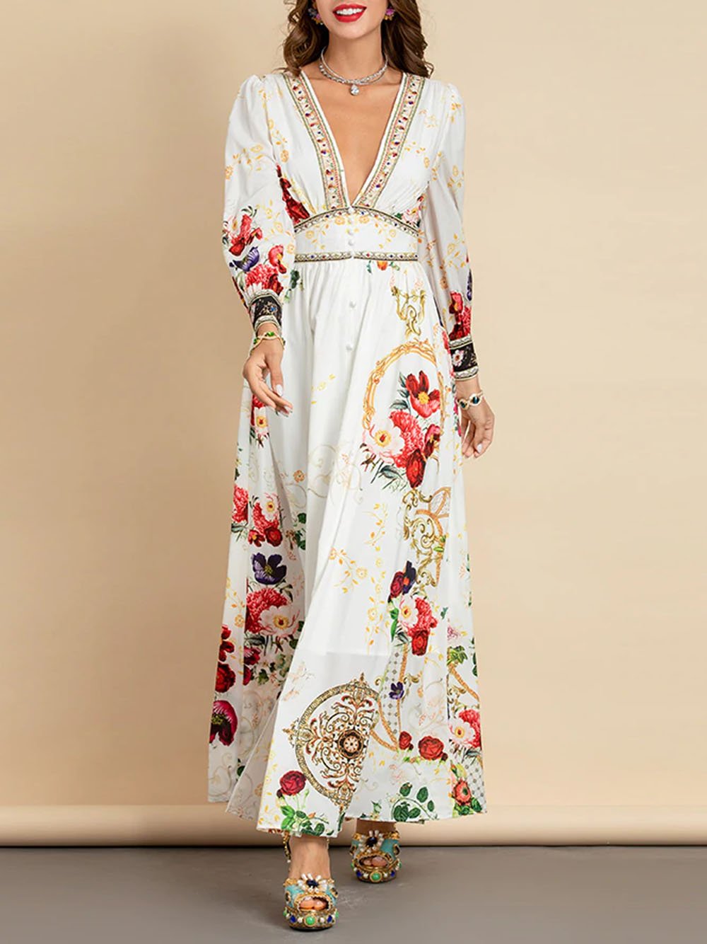 SARAI Floral Maxi Dress