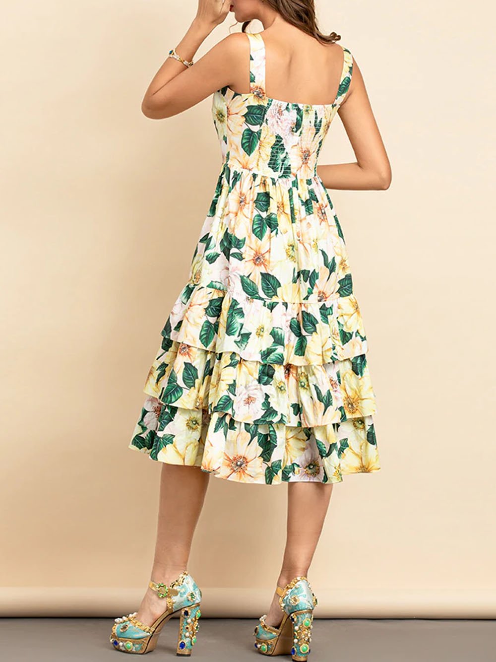 ZUMMA Floral Midi Dress