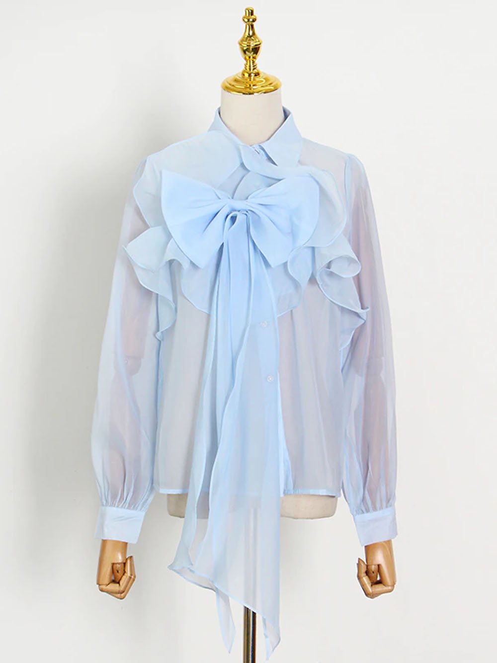 Perspective Ruffle Blouse
