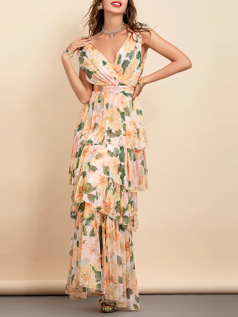 KETTER Floral Maxi Dress