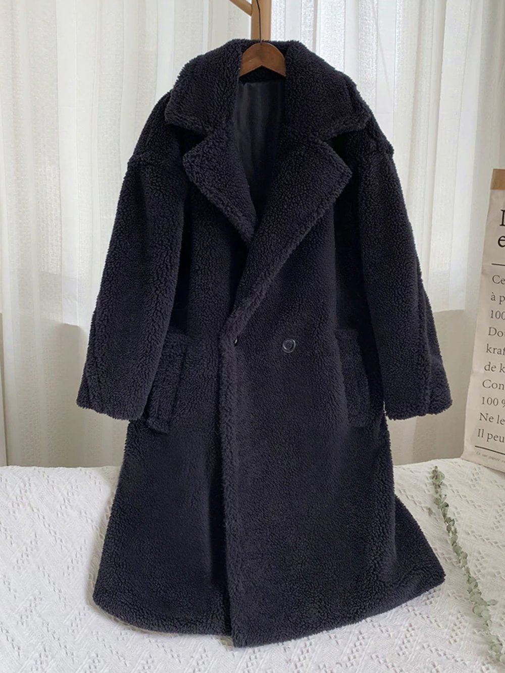 SIMBO Faux Fur Teddy Bear Coat