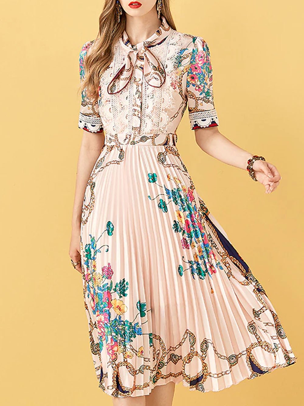BAILA Printed Midi Dress