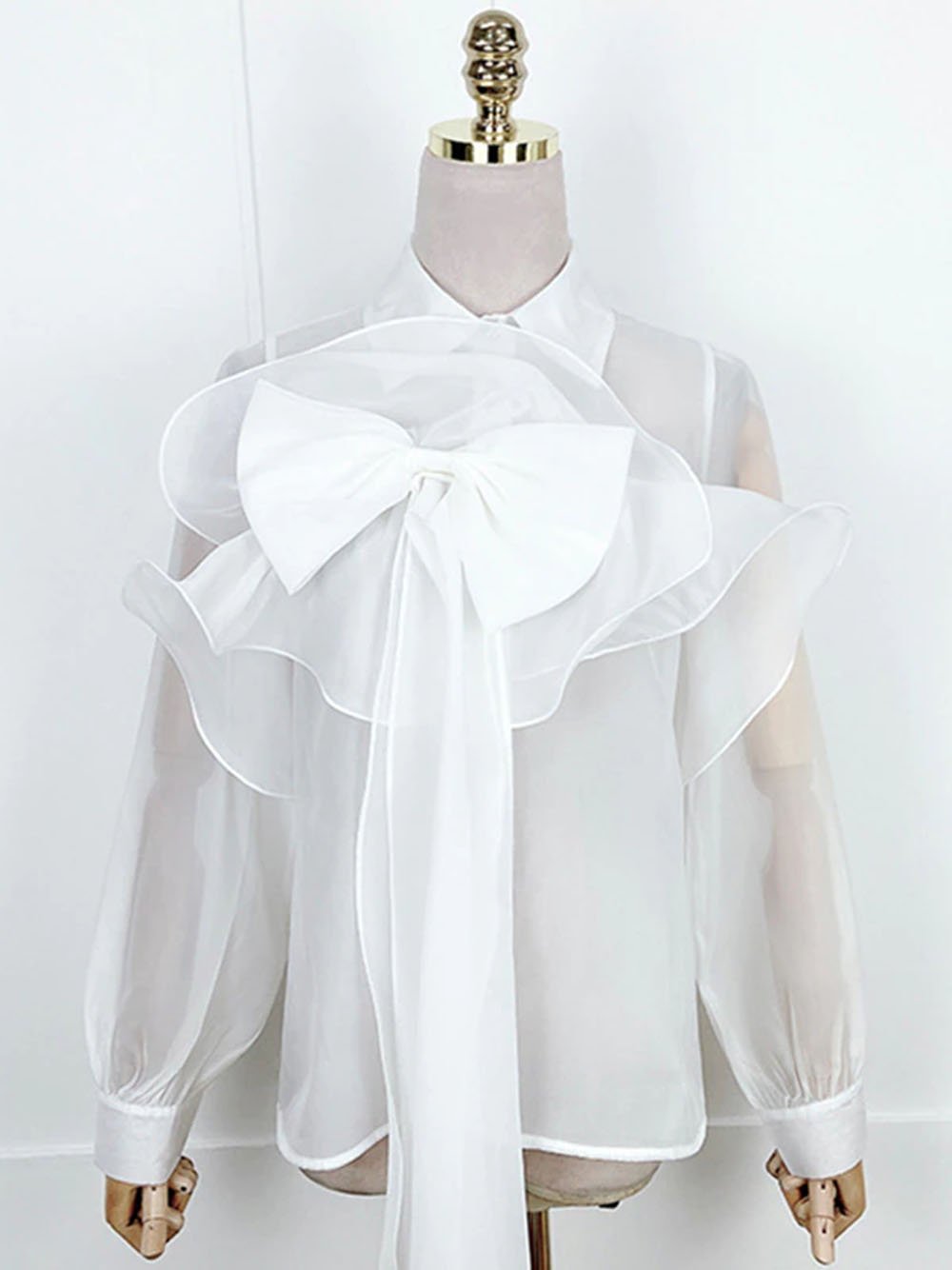 ALMA Bowknot Perspective Blouse