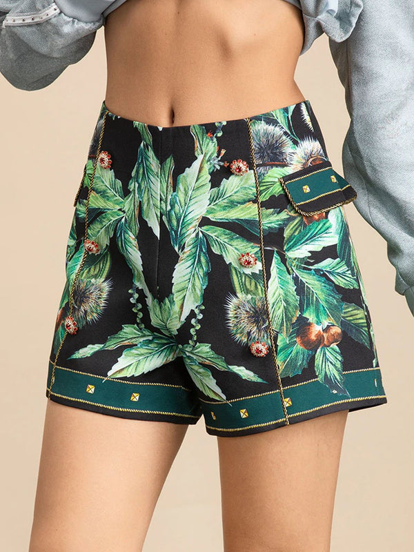 Floral Print Shorts