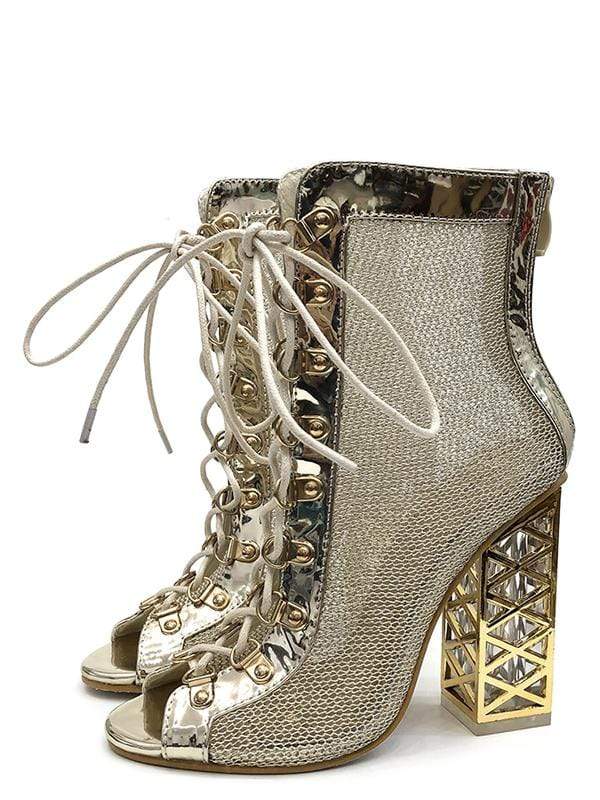 Gladiator Sandals in Gold