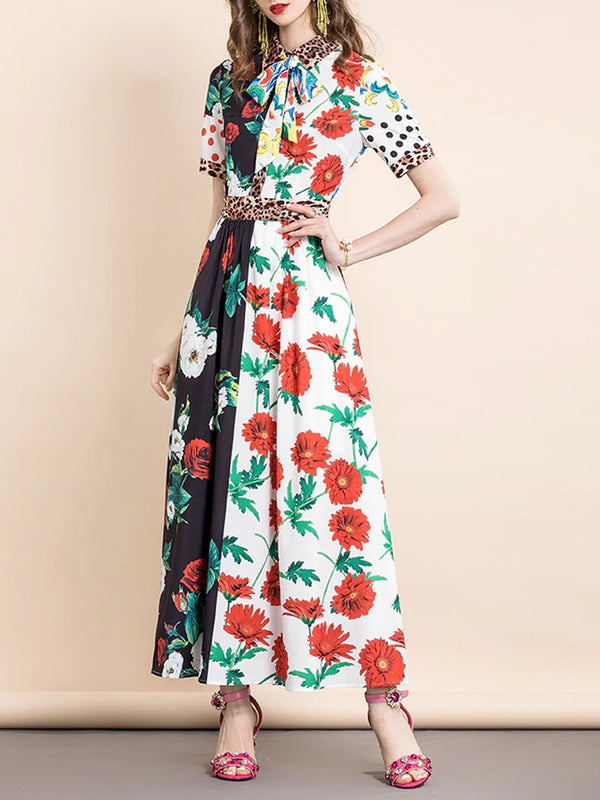 DELLE Printed Maxi Dress