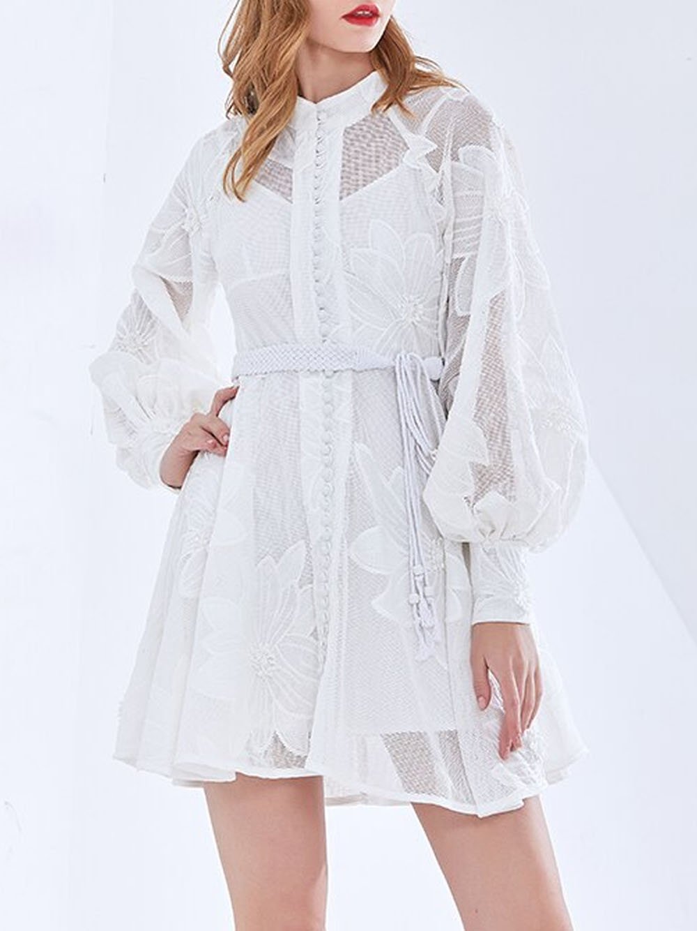 DANICA Embroidery Mini Dress