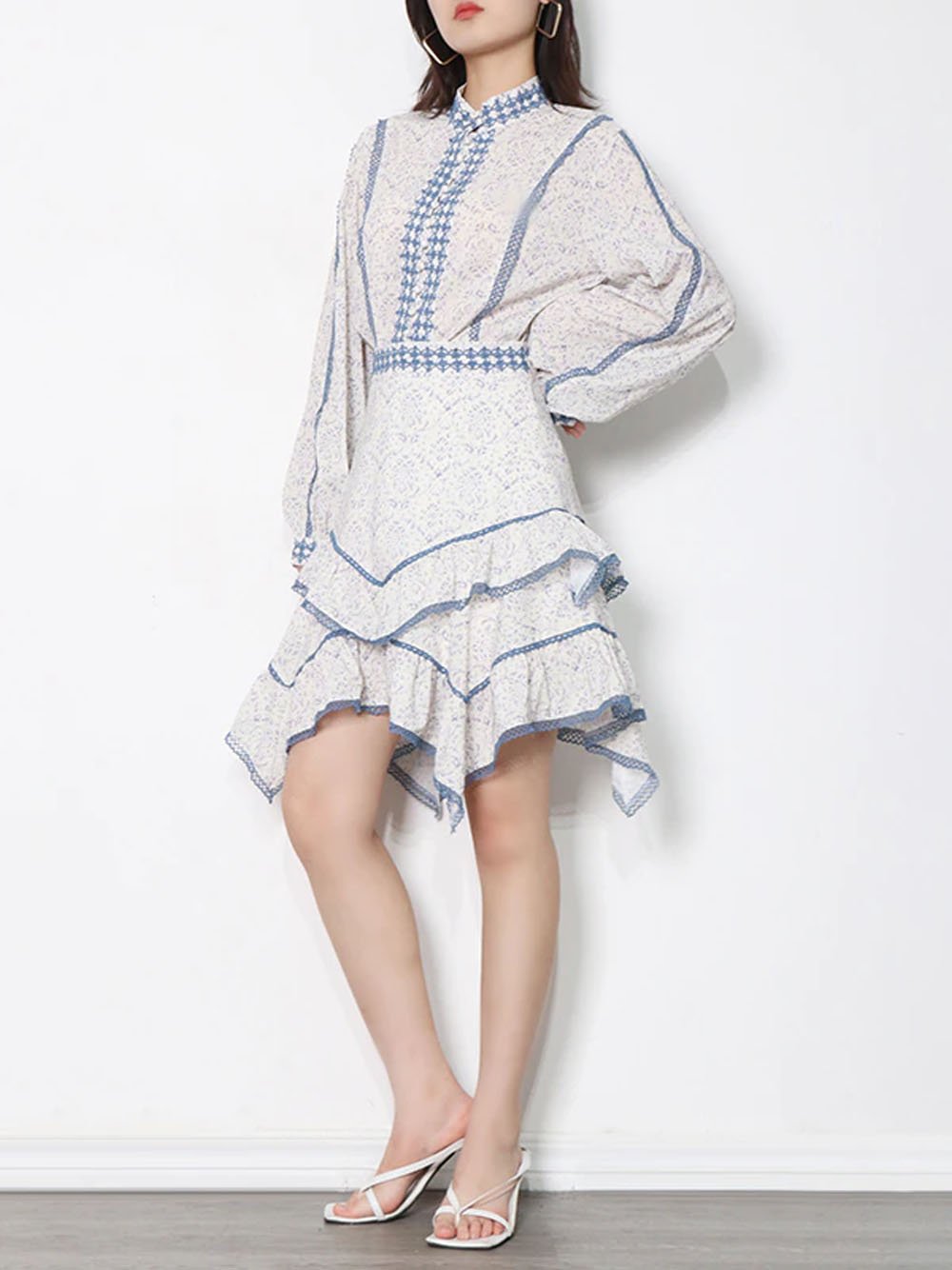 YALETTE Embroidery Top & Skirt
