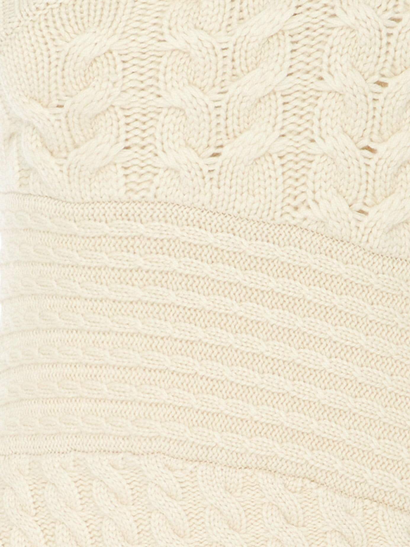 One-Shoulder Cable-Knit Sweater