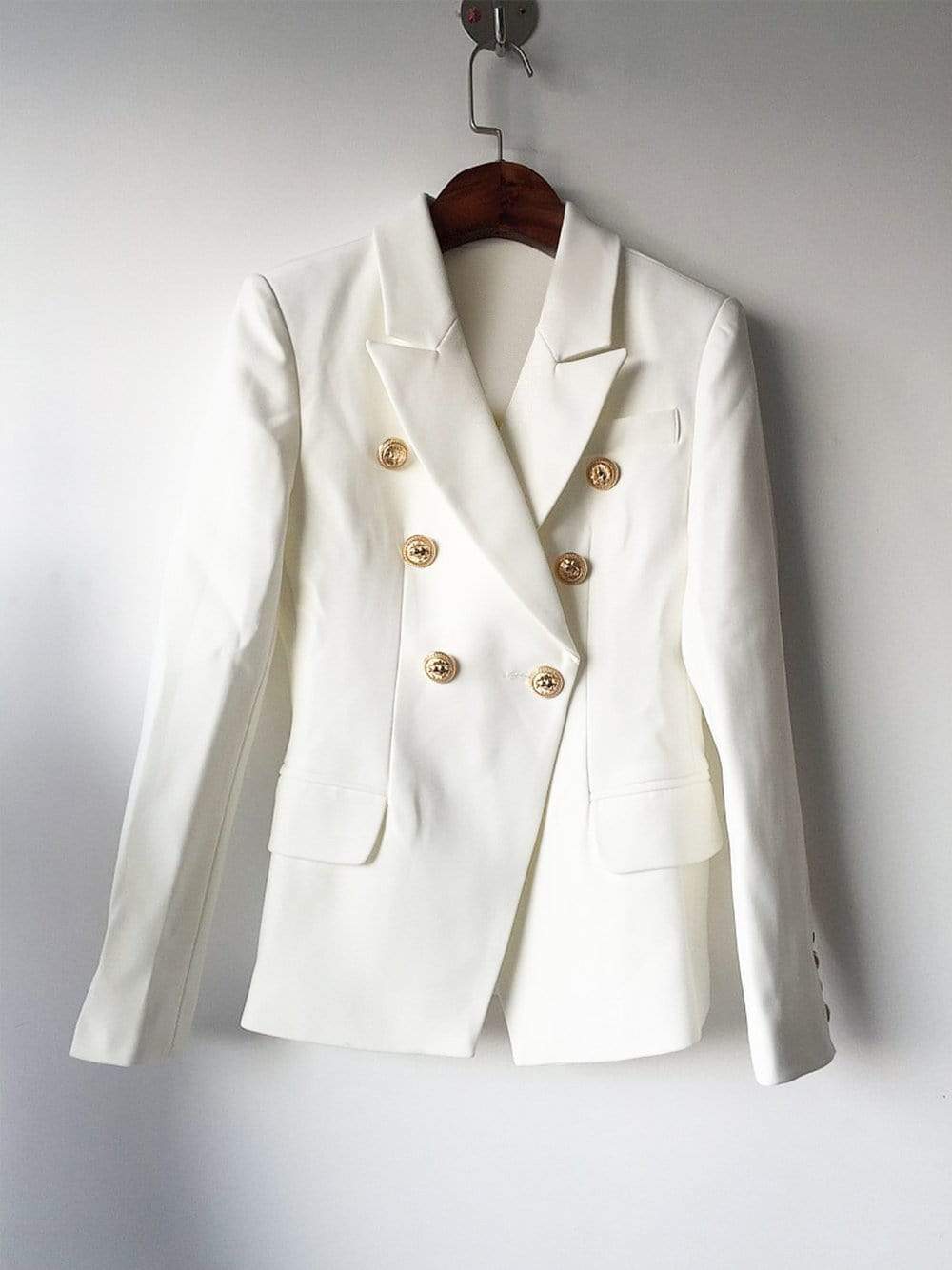 PENELOPE Double-Breasted Blazer in White