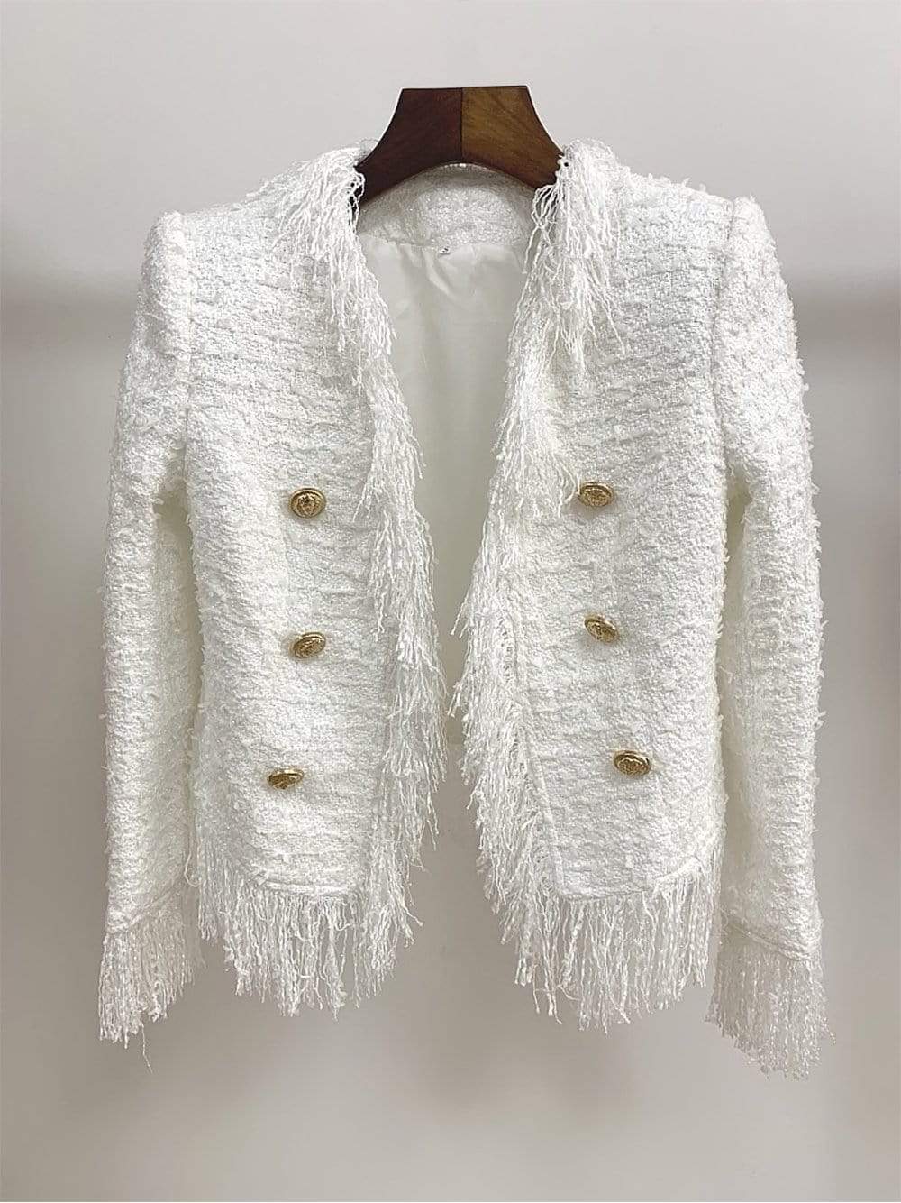 RELEVÉ Fringed Tweed Jacket