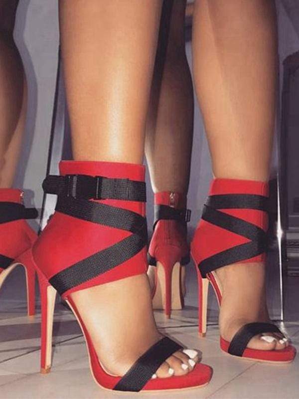 TRIESTE Ankle-Strap High-Heels