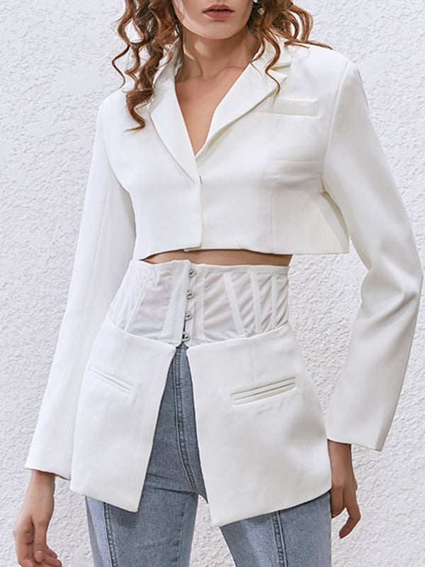 Corset Cut Out Blazer