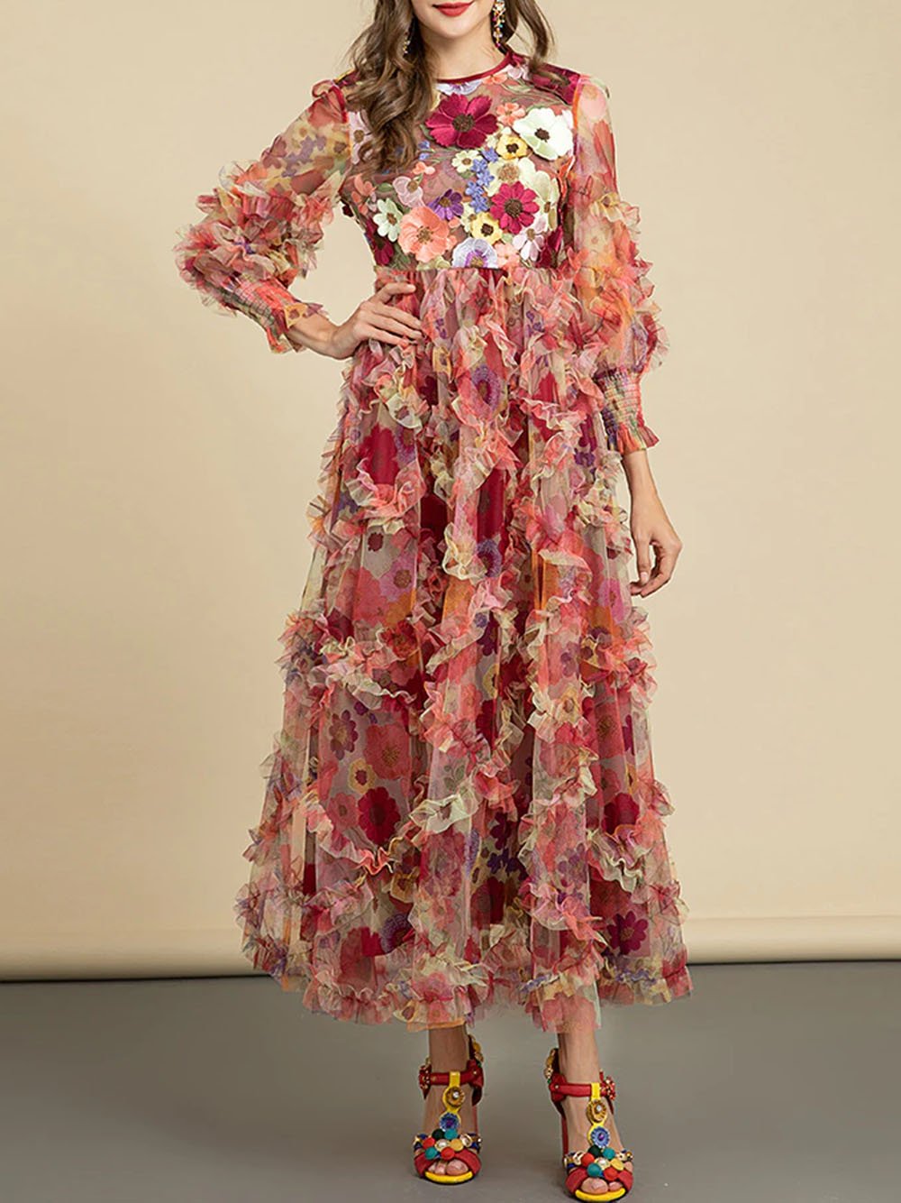 MELINA Floral Maxi Dress