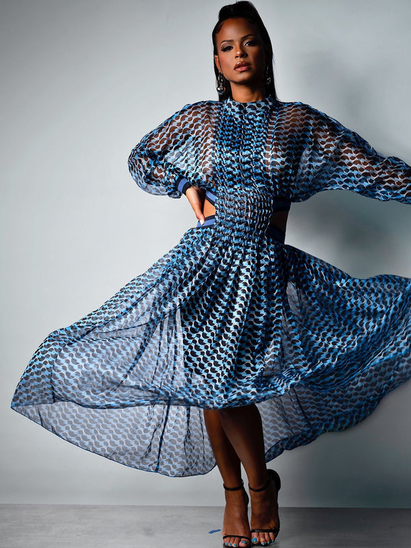 JE T'AIME Cutout Backless Maxi Dress