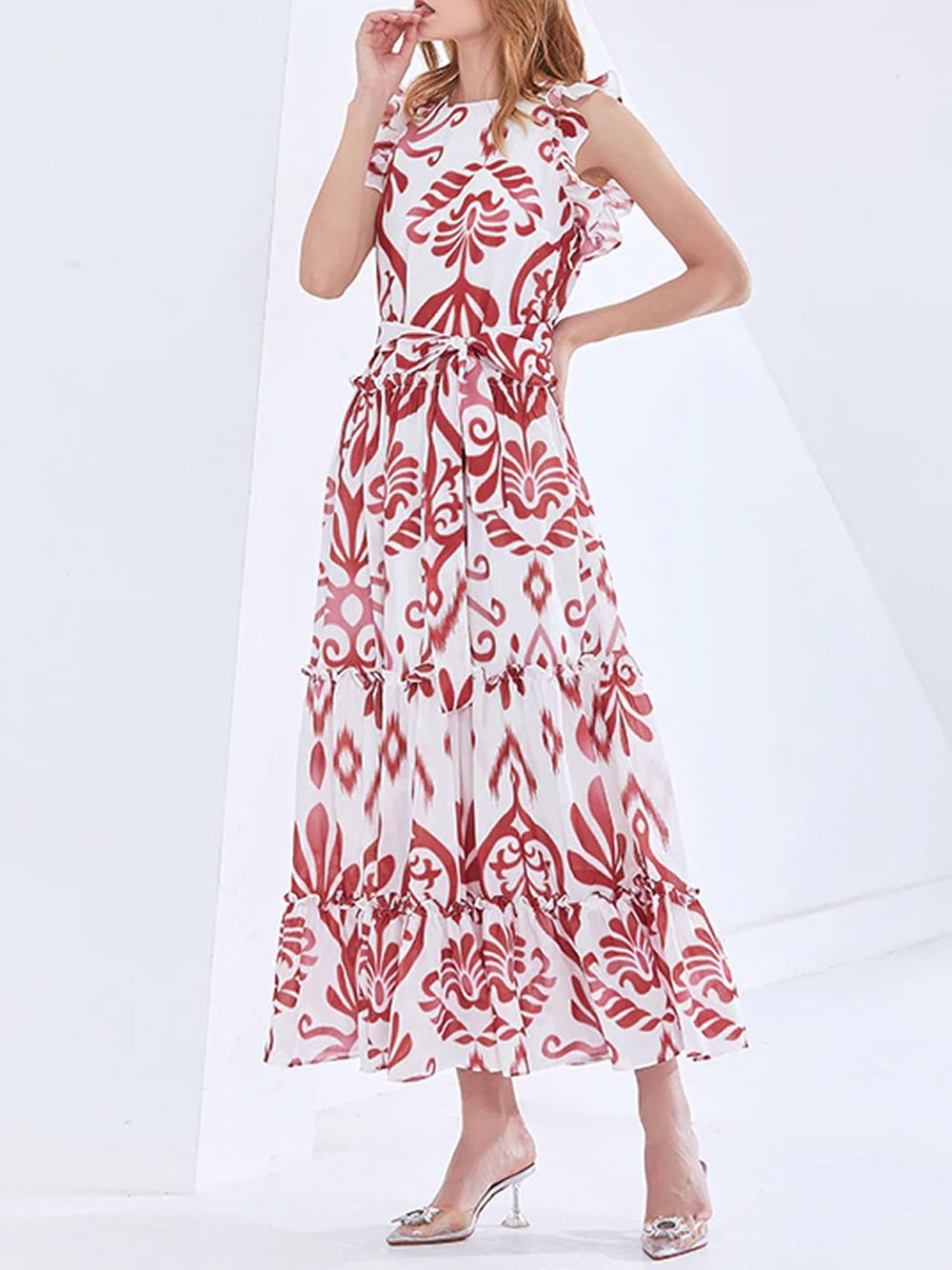 REMIE Print Maxi Dress