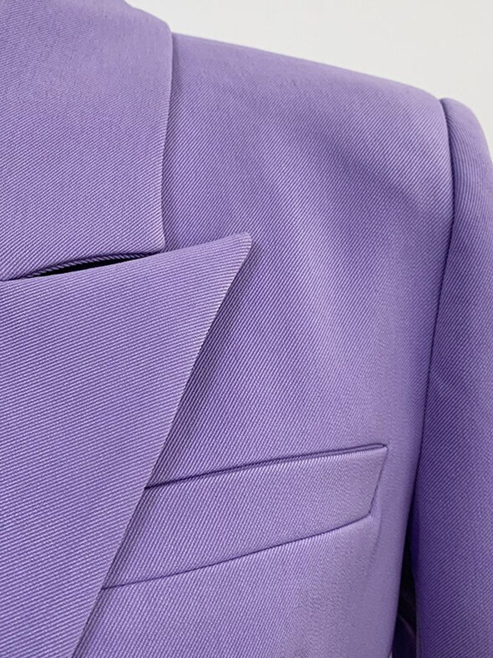 Double Breasted Purple Blazer