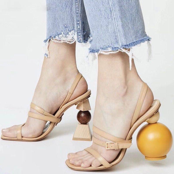 Round and Round Heeled Sandal