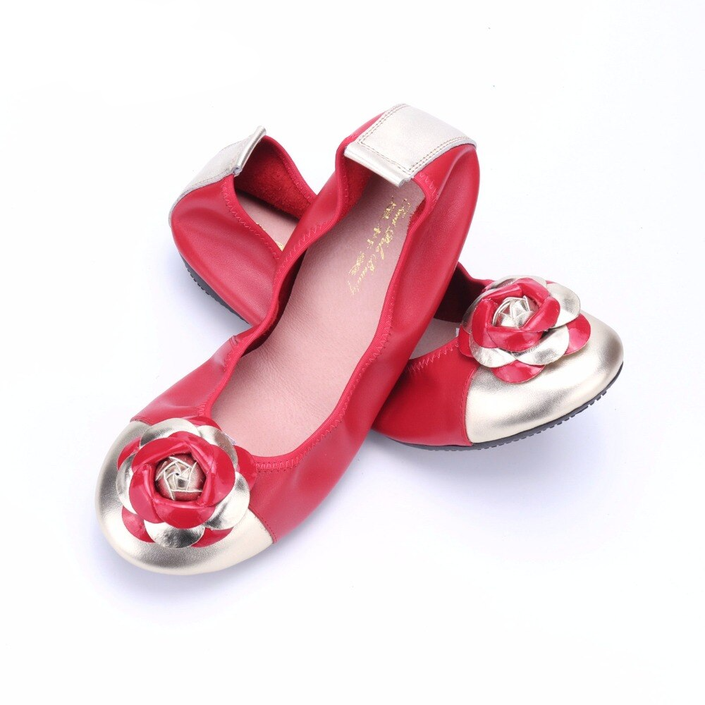 Love Sign Floral Ballerina Flat Shoes