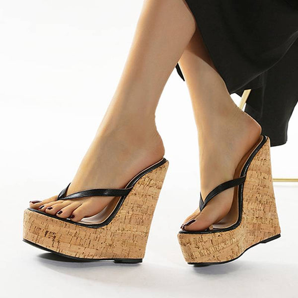 Fallen Leaves Wedges Sandal