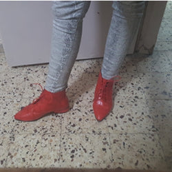 Casual Leather Hoof High Heels Women Chelsea Boots