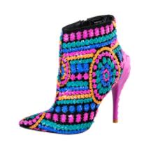 Sequined Fuschia Bling Boots