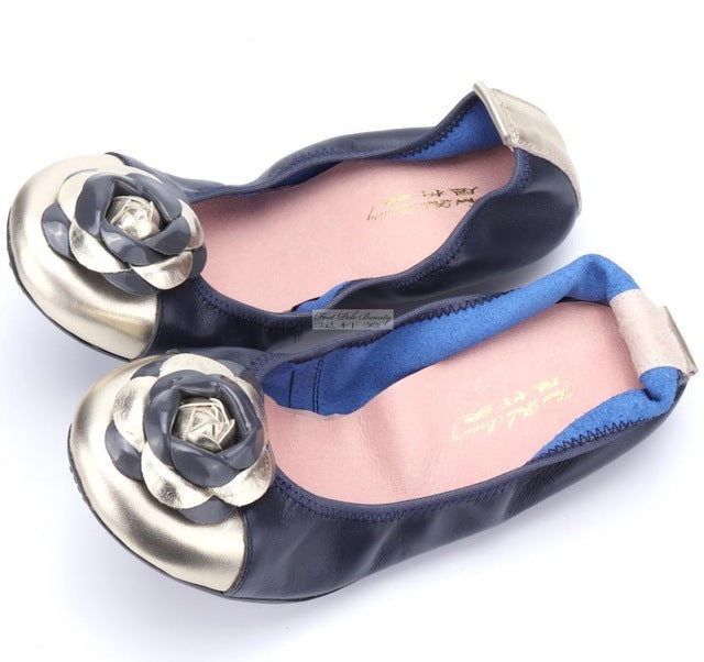 Love Sign Floral Ballerina Flat Shoes