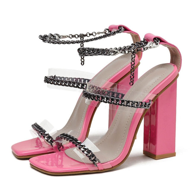The Strongest Link Square Heeled Sandal