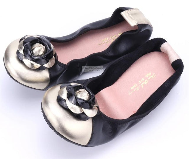 Love Sign Floral Ballerina Flat Shoes